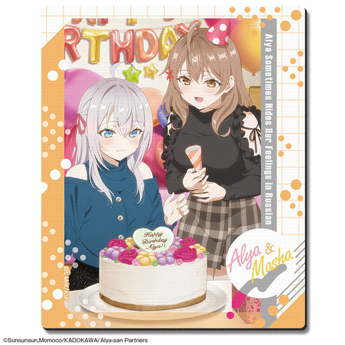 『時々ボソッとロシア語でデレる隣のアーリャさん』ラバーマウスパッド デザイン05(アーリャ&マーシャ)【202506再販】